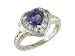 Annicia 14K Yellow Gold Heart Shaped Iolite & Diamond Ring