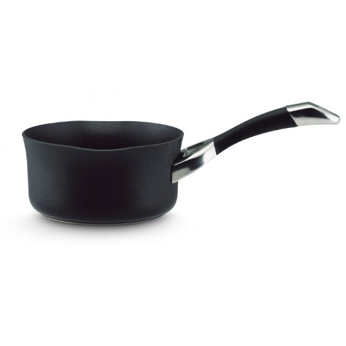 Circulon Symmetry Hard Anodized Nonstick Open Saucepan with Pour Spouts, 1-Quart