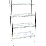IMAGE OF Wire Storage Shelving Rack Kit - 4 Shelves - Chrome: 60