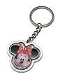 Minnie Mouse Head Spinning Pewter Keychain