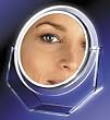Fluorescent Lighted Swivel Style One-Sided Vanity 7X Mirror