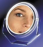 Review Mirror Place  / Fluorescent Lighted Swivel Style One-Sided Vanity 7X Mirror
