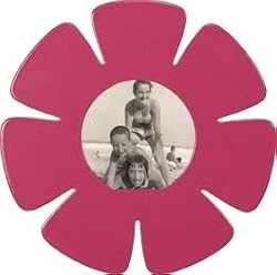 Shape-Up! Pink Flower Metal Magnet Frame by Three By Three Seattle