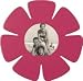 Shape-Up! Pink Flower Metal Magnet Frame by Three By Three Seattle