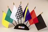 NASCAR 7 Piece Flat Set with wooden base - NASCAR