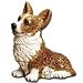CORGI dog COOKIE JAR cannister kitchen home decor