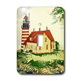 Florene Decorative - Lighthouse At The Ready - Light Switch Covers - single toggle switch