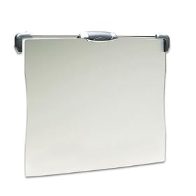 Privacy Filter, 15" Flat LCD Monitor, Top-Mount, Antiglare, Graphite