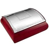 Morpier Firenze Wood and Sterling Silver Deco' Jewelry Box