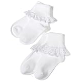 Jefferies Socks Eyelet Lace Trim And Lace Trim... by Jefferies
