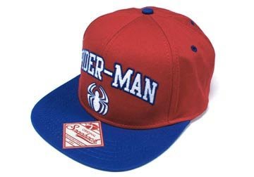  Spiderman Embroidered Logo Men's Red Snap Back Hat