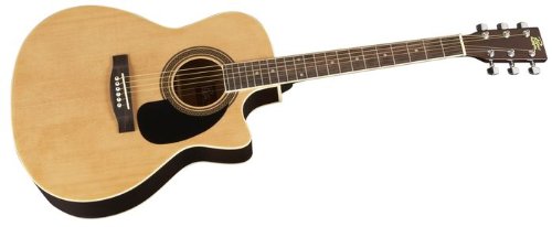 Rogue Grand Concert Cutaway Acoustic-Electric Guitar Natural On Sale