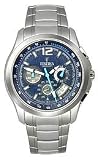 Festina Travelers Chrono Steel Bracelet Textured Blue Dial Men's watch #F16291/2