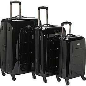 Samsonite Winfield 3 Piece Nested Spinner Luggage Set - Black