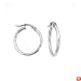 Karat Platinum 20mmx20mm Polished Hoop Earrings