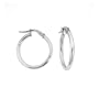 Karat Platinum 20mmx20mm Polished Hoop Earrings