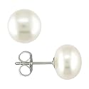 7.5-8 mm Freshwater Pearl Earrings in Silver