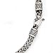 SILVER OXIDIZED FANCY NECKLACE 18" 6MM ROUND