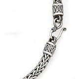 SILVER OXIDIZED FANCY NECKLACE 18" 6MM ROUND