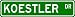 KOESTLER Street Sign ~ Personalized Family Lastname Sign ~ Gameroom, Basement, Garage...