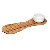 Review Kitchen Craft (First Order Account)  / Natural Elements Acacia Wood Board & with Ceramic Dip Bowl