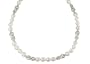 Sterling Silver Freshwater Cultured Pearl Heart Station Necklace, 17"