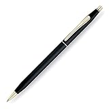 Cross Classic Century, Black, Ballpoint Pen with 23 Karat Gold Plated Appointments (2502)
