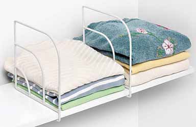 Shelf Dividers - Set of 2 Short in Chrome