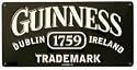 Guinness Trademark Metal Sign Dublin Ireland