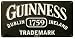 Guinness Trademark Metal Sign Dublin Ireland