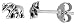 Tiny Sterling Silver Elephant Stud Earrings
