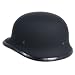 German Motorcycle Cruiser Biker Half Helmet Matte Flat Black DOT