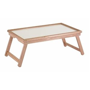 Bed Tray with Notched Handles Beechwood Finish by