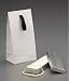 White Gloss Laminated Tall Gift Euros Tie / Scarf Bag