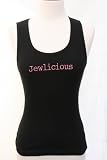 Black Embroidered Beater Style Tank Top Jewlicious