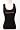 Black Embroidered Beater Style Tank Top 