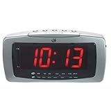Clock AM/FM Radio with Green Display