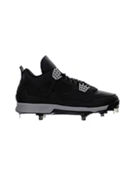 Shoes: Nike Jordan Mens Jordan IV Retro Metal Black/Tech Grey Baseball Cleat 13 Men US - Nike