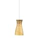 Forecast Lighting F5384NV Patrick Pendant Shade in Satin Nickel with Marta Amber Glass with Holder O