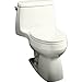 KOHLER K-3323-47 Santa Rosa Compact Elongated One-Piece Toilet, Almond