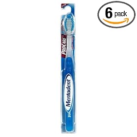 Mentadent ProCare Toothbrush, Full Head, Soft (Pack of 6)