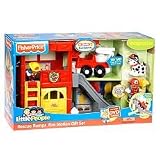 Fisher-Price Little People Rescue Ramps Fire Station Gift Set (with Bonus DVD and Special Edition exclusice figures)