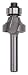 Milwaukee 48-23-7435 1-1/2 by 2-1/2-Inch Rounding Router Bit with 1/4-Inch Shank