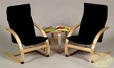 Product details for Guidecraft Kid's Blue Rocker Table and 2-Chair Set