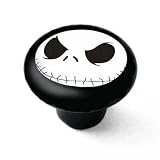 Jack Skellington Decorative High Gloss Black Ceramic Drawer Knob
