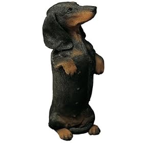 Sandicast Black Dachshund Sitting