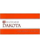2006 DODGE DAKOTA Owners Manual User Guide