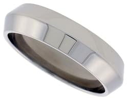 StainlessSteel1/4in.(6mm)HighPolishedTriangularWireBand(AvailableinSizes8to14),size13