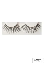 Eyelashes - Black/Silver (As Shown;One Size)