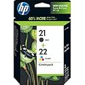 Original HP 21/22 Ink Cartridges Combo-Pack in Retail Packaging